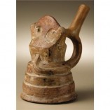 Moche Stirrup Building Vessel